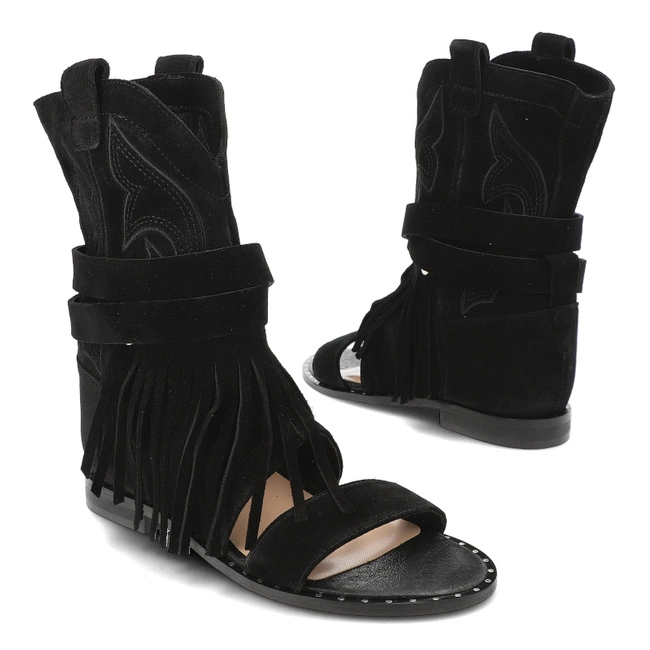 Členkové Topánky Carinii - B9573_-H20-000-000-B89 Czarny