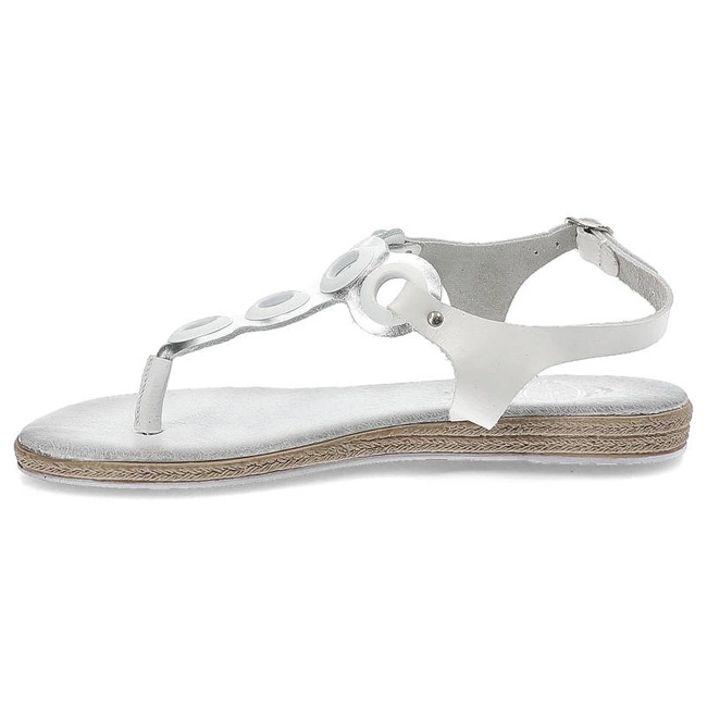 Sandále Lemar - 40095 Bf.Biały/Bf.Srebrny
