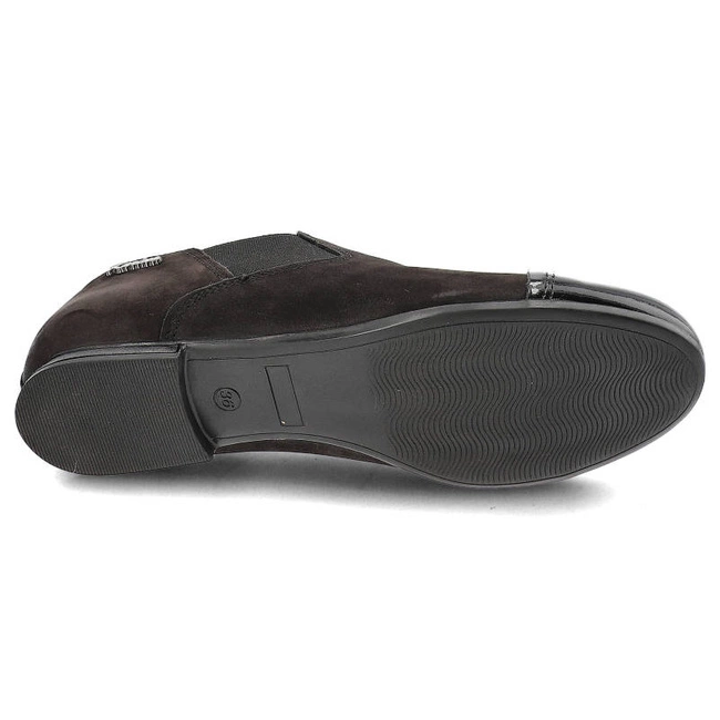 Poltopánky Karino - 0961/076-P Czarny Lakierowany