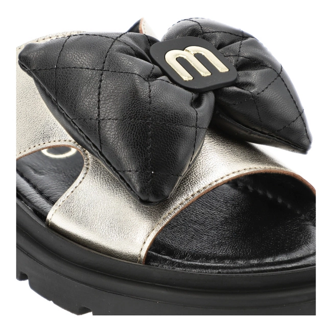 Šľapky CHEBELLO - 4647_-046-000-PSK-S369 Złoty/Czarny