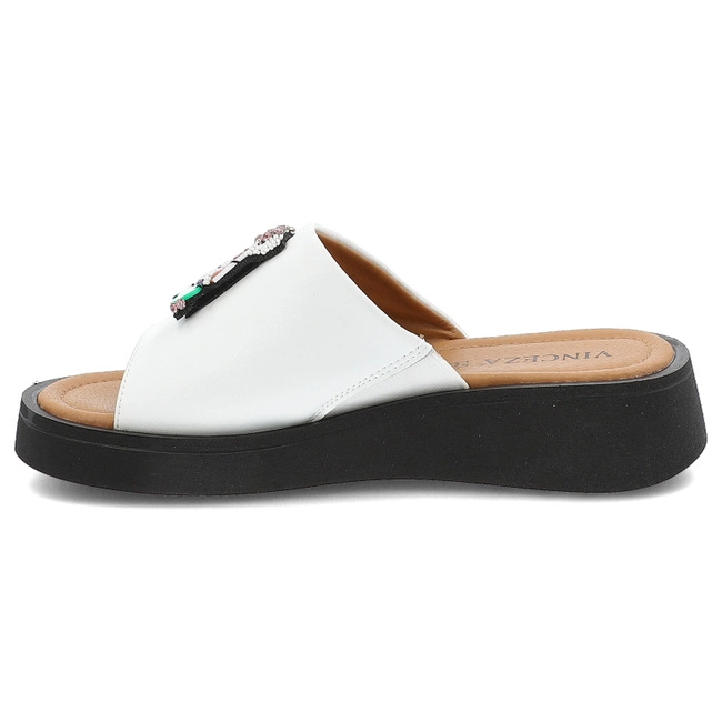 Šľapky VINCEZA - 66623 WH Biały