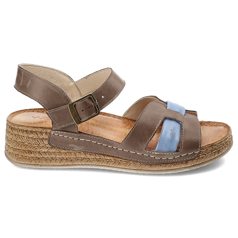 Sandále Wasak - 0719 Cappuccino+Jeans