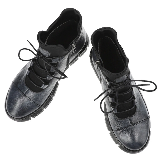 Šnúrovacie Členkové Topánky Armodo - 1519 Granatowy 3113