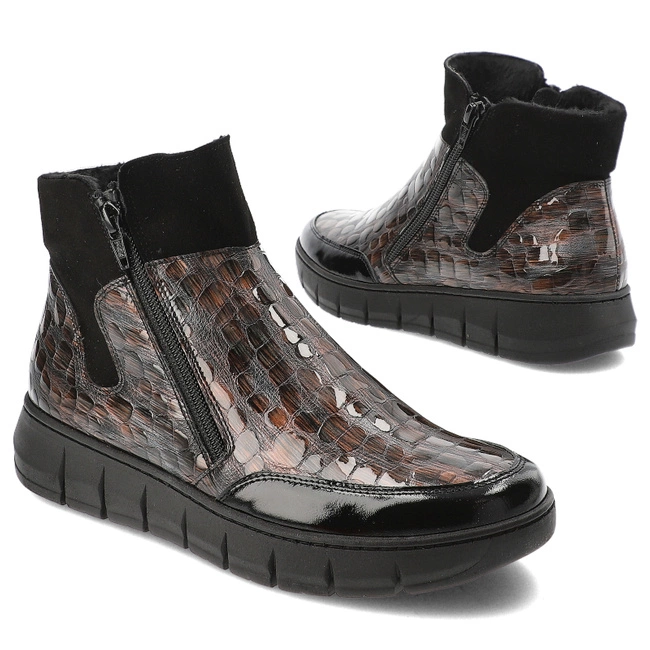 Členkové Topánky Armodo - 1343 Czarny/Brąz 272/3131/19