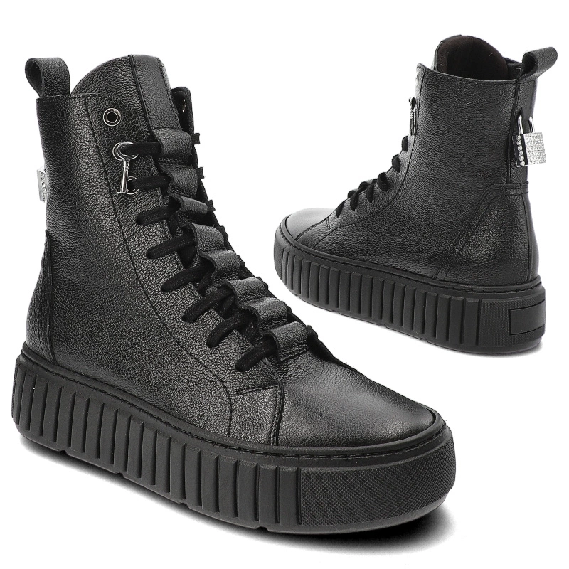 Členkové Topánky Chebello - 4566_-161-000-MIC-S357 Czarny