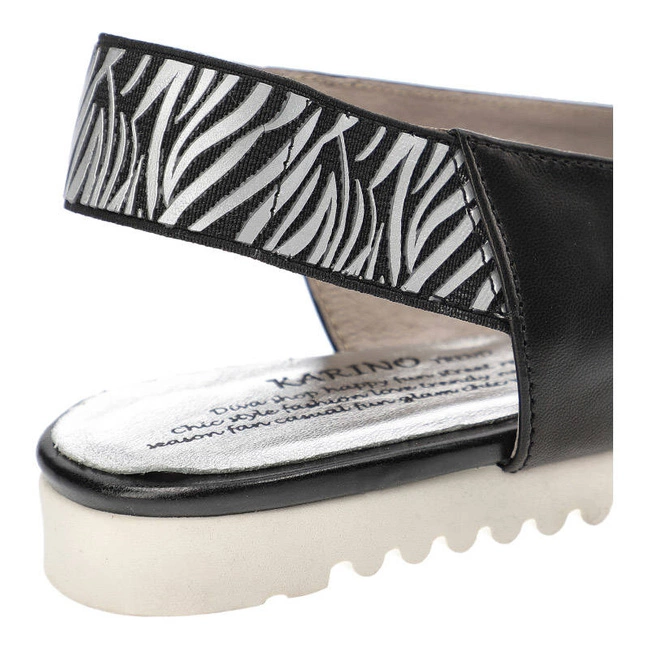 Lodičky Karino - 1595/076-P Czarny