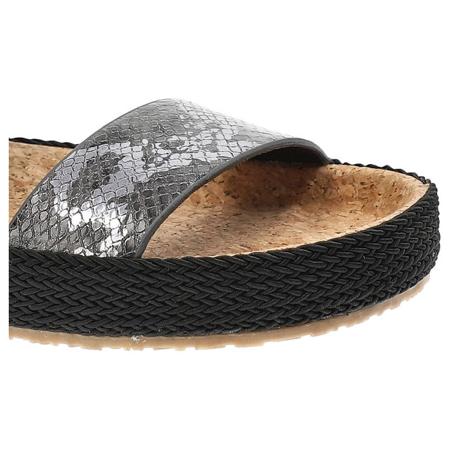 Šľapky Big Star - JJ274726 Czarny Wąż