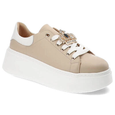 Tenisky Damiss - DS-791 Latte Lico/Białe Lico