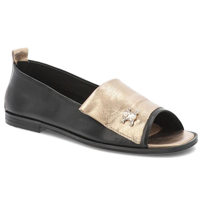 Sandále ARMODO - 1865 Czarny+Złoto