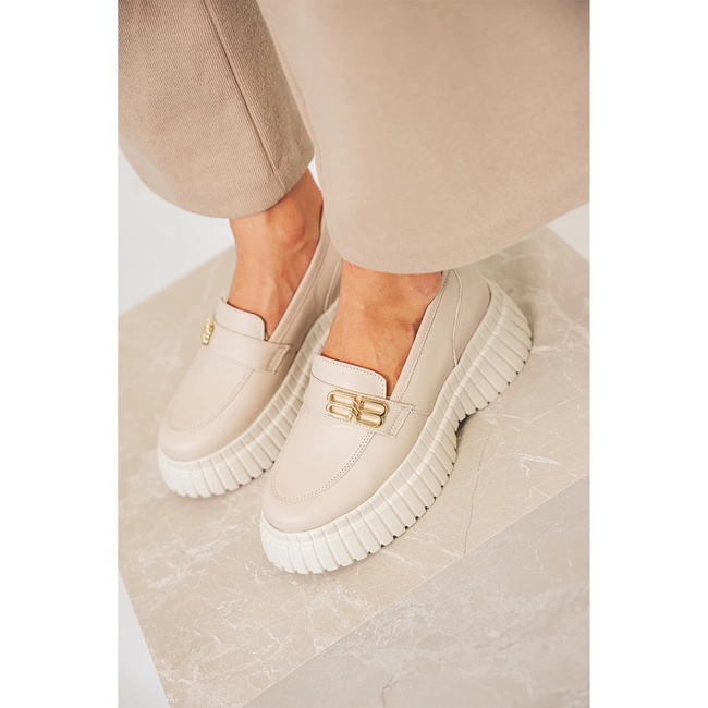 Poltopánky Karino - 5055/001-P Beż/Lico