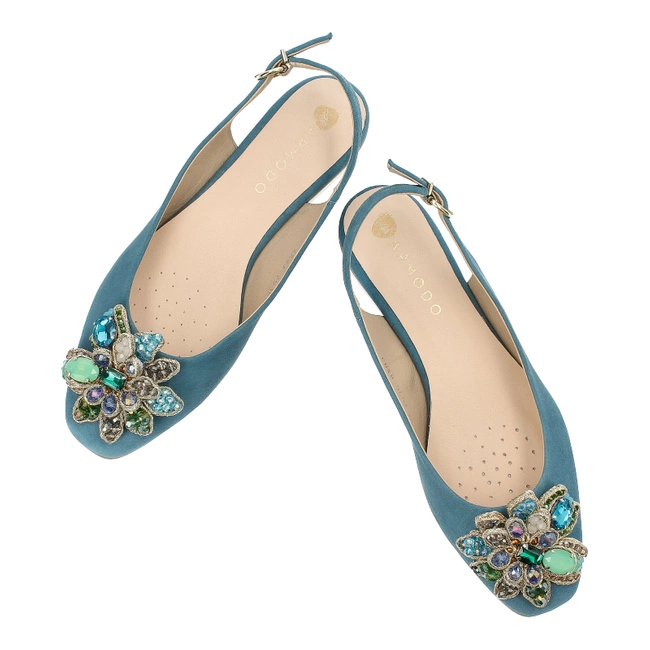 Sandále Armodo - 2516 Turkus Welur