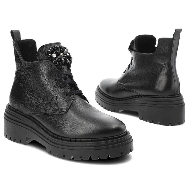 Členkové Topánky Armodo - 03723 Czarny