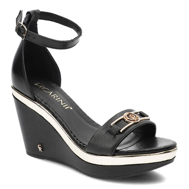 Sandále Carinii - B8712_-E50-000-000-D72 Czarny