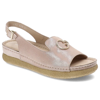 Sandále Pollonus - 5-1620-001 Satyna Róż