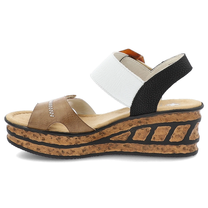 Sandále RIEKER - 68176-64 Beige Combination