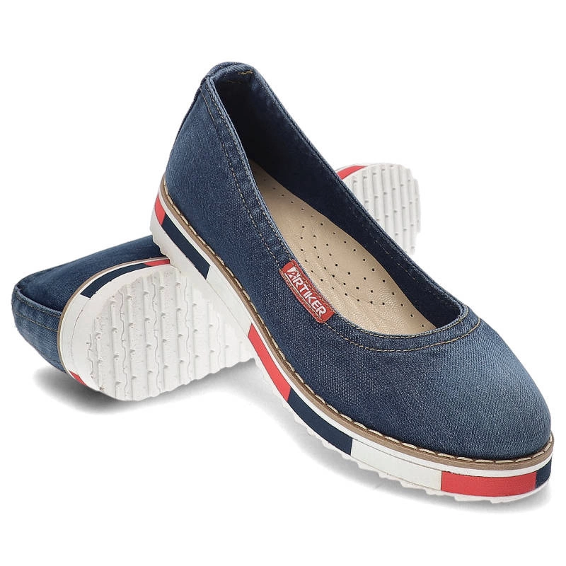 Baleríny Artiker - 40C0208 Jeans