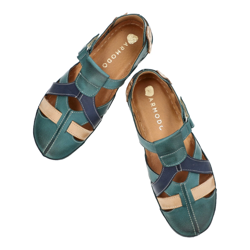 Sandále Armodo - 74 Zielony/Granat/Rudy 948/949/952