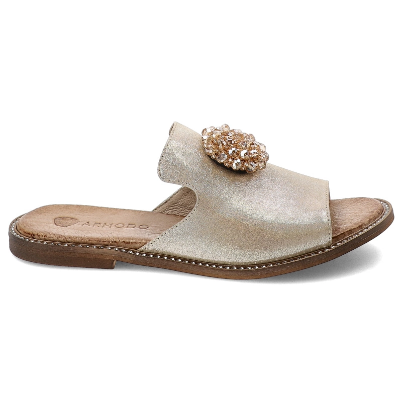 Šľapky Armodo - 37C83 Złota Satyna