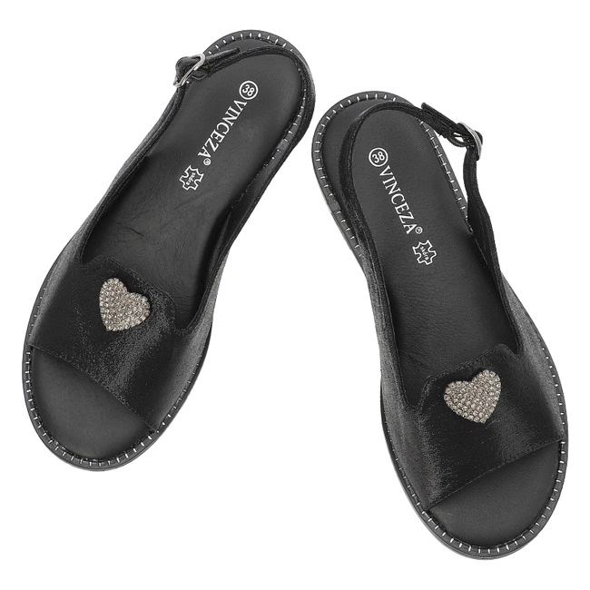 Sandále VINCEZA - 17384 BK Czarny