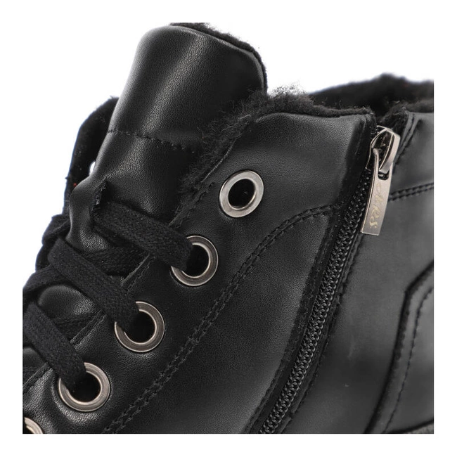 Šnúrovacie Členkové Topánky Armodo - 1175 Czarny K1