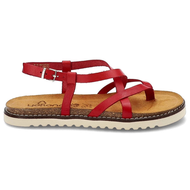 Sandále Yokono - Palma-138 Vaquetilla Rojo
