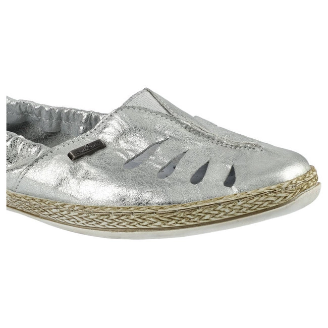 Espadrilky Lemar - 10090 Przec. Kryształ Srebro