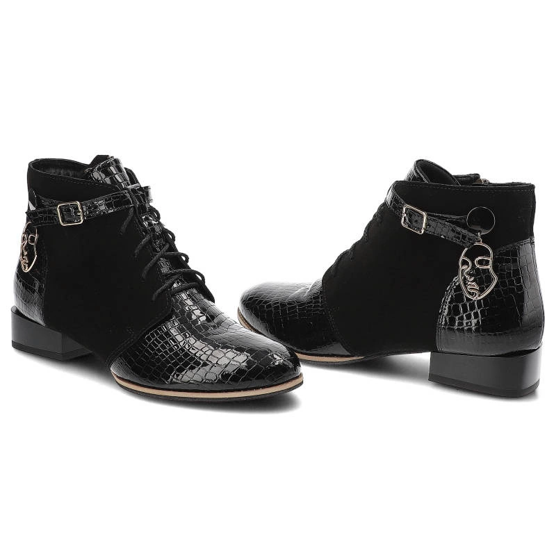 Šnúrovacie Členkové Topánky Maciejka - 5743A-20/00-7 Czarny