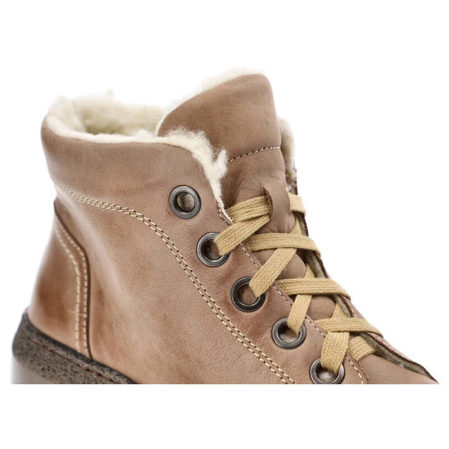 Šnúrovacie Členkové Topánky Armodo - 1175 Cappucino K2