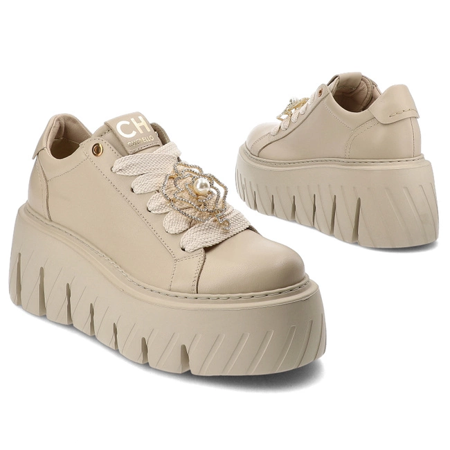Tenisky Chebello - 4530_-469-000-PSK-S354 Beżowy