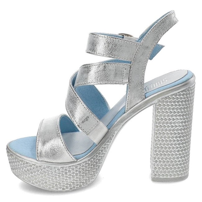 Sandále Simen - 0783 Vs14 Kryształ Srebro