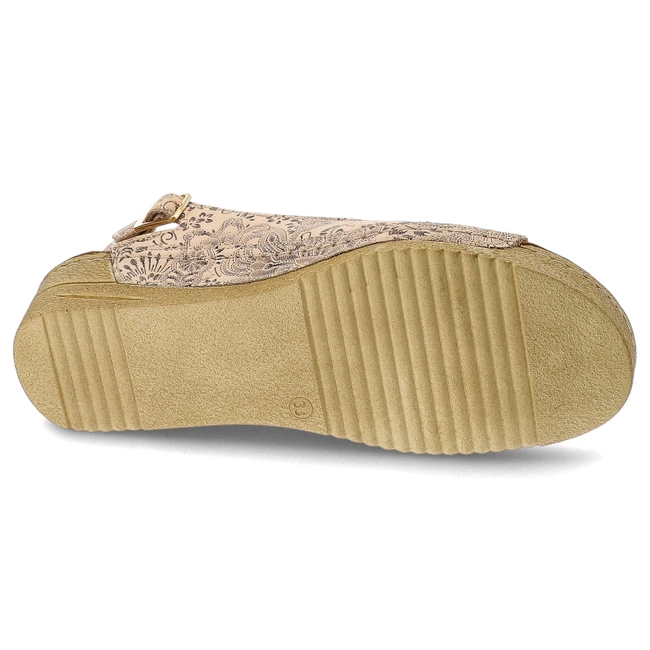 Sandále Maciejka - 01974-46/00-5 Beż+Złoto