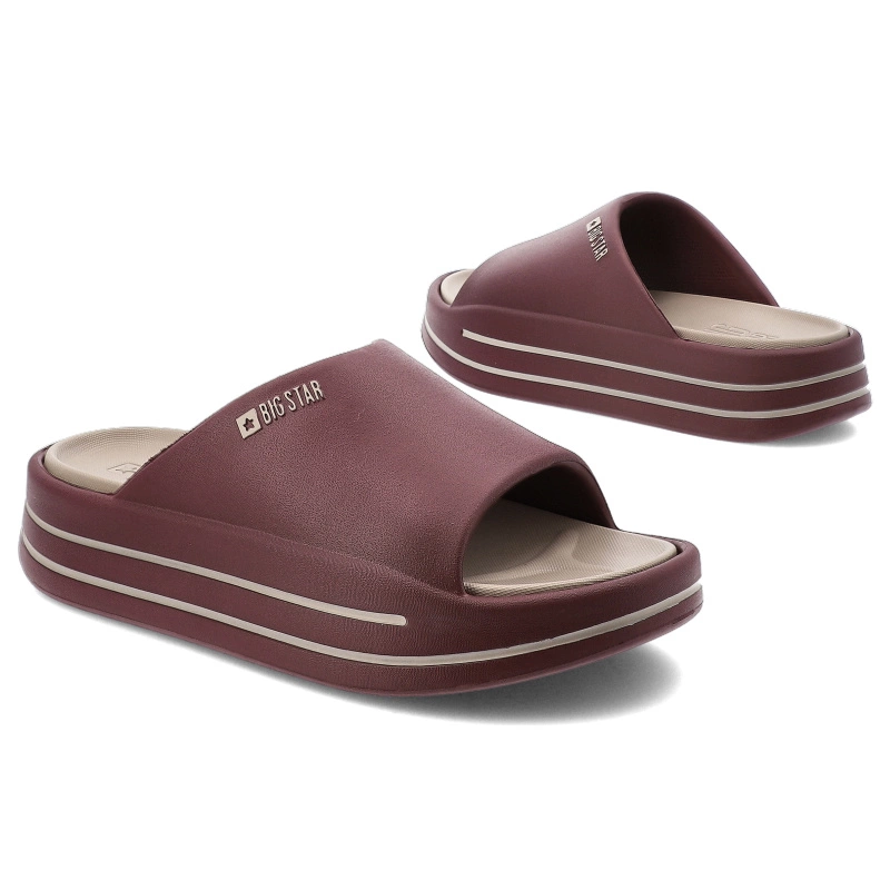 Šľapky BIG STAR - SS274425 Burgund