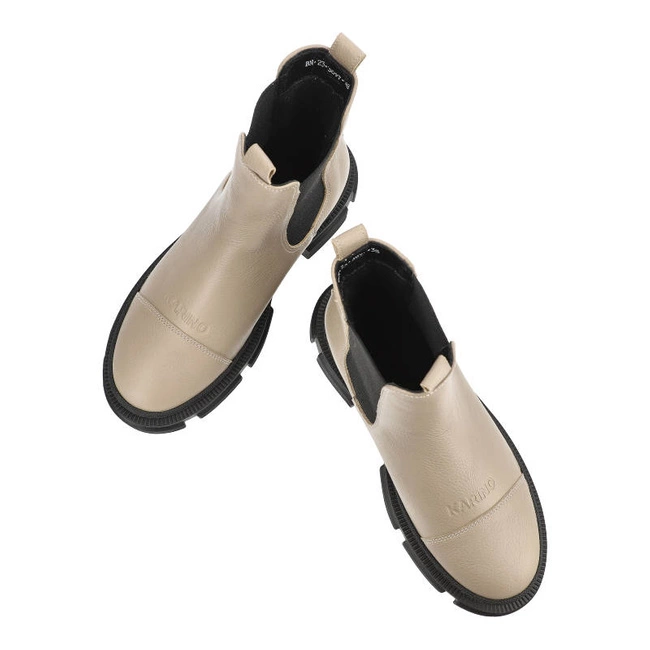 Členkové Topánky Karino - 3897/016-F Beż/Lico