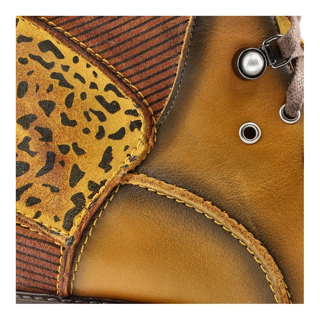 Šnúrovacie Členkové Topánky Maciejka - 3623A-07/00-3 Żółty