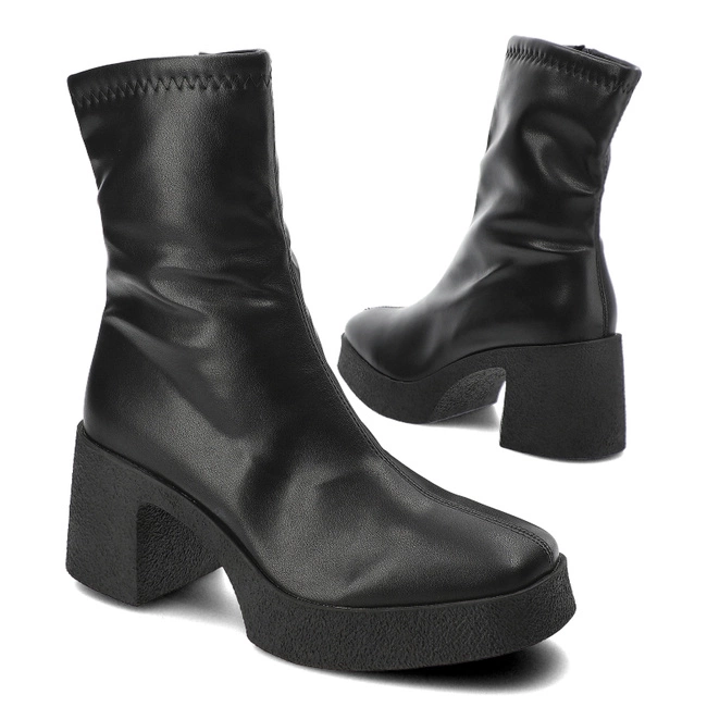 Členkové Topánky S.Barski - HY42-738 Black PU