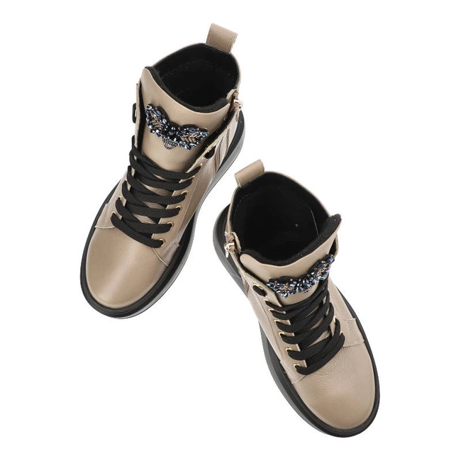 Členkové Topánky Karino - 4863/008-F C.Beż/Lico