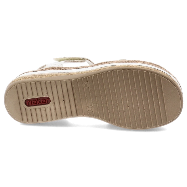 Sandále RIEKER - V0919-80 White Combination