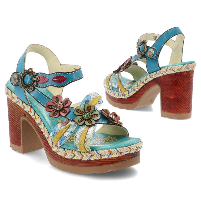 Sandále LAURA VITA - Jacao 32 CX266-32 Turquoise