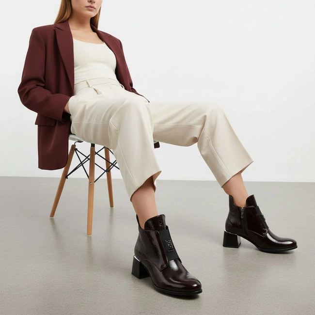 Členkové Topánky ARMODO - 60560 Naplak Brąz+W