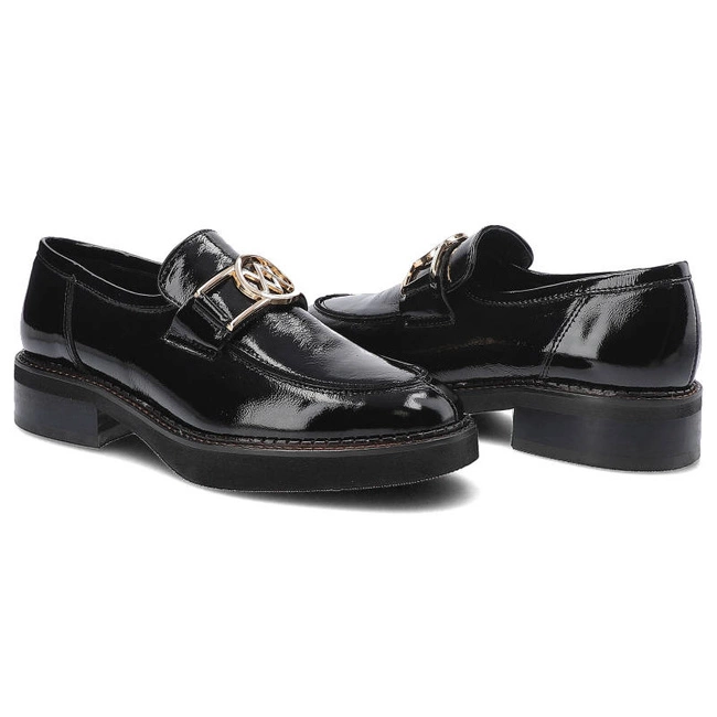 Poltopánky Karino - 3940/090-P Czarny/Naplak