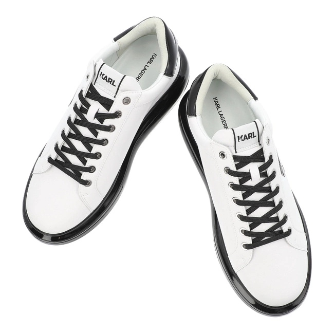 Tenisky KARL LAGERFELD - KL52630N 010 White Lthr w/Black