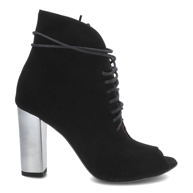 Členkové Topánky Karino - 1615/003-P Czarny/Wel