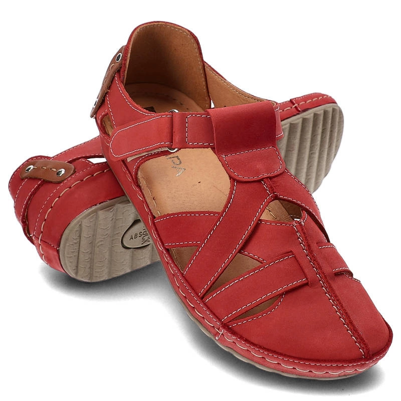 Sandále Kampa - 74 Czerwony 10