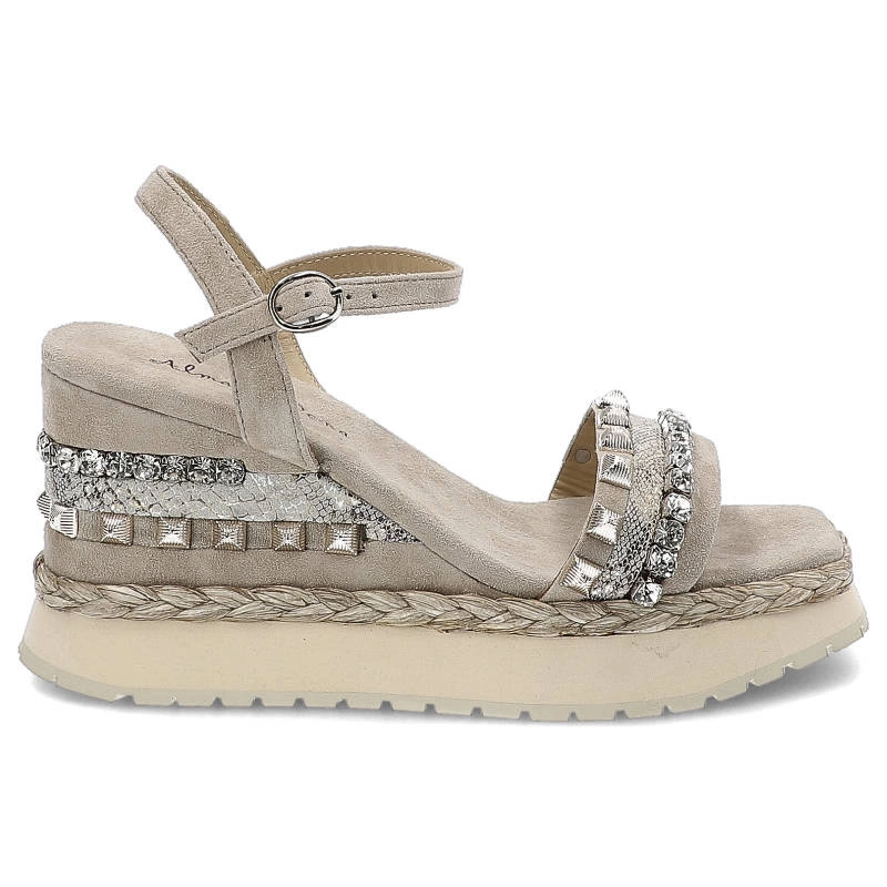 Sandále Alma en Pena - V22205 Suede Taupe