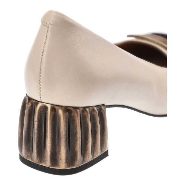 Lodičky ESPIRITO by DAREX - C-1198/14 Beż Mustang/Ozdoba