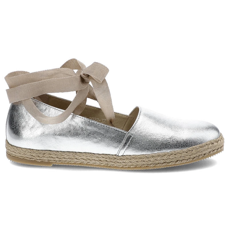 Espadrilky Karino - 2022/078-P Srebrny