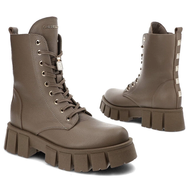 Členkové Topánky Chebello - 3043/OZ_-472-000-MIC-S217 Taupe