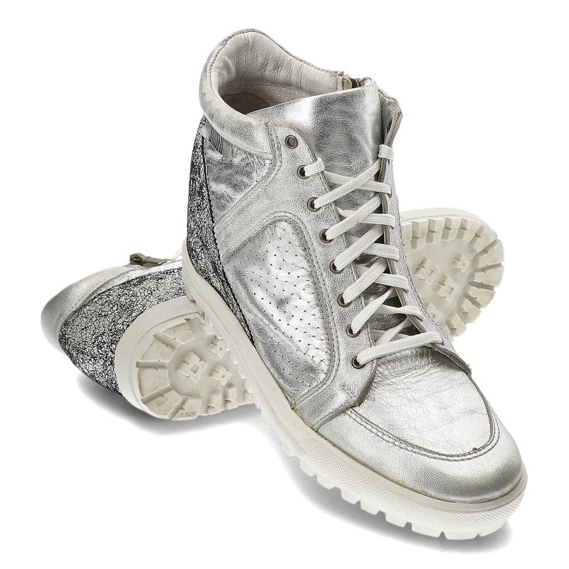 Tenisky Simen - 0304 K.Srebrny/Srebrny/Paj