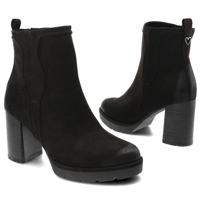 Členkové Topánky Marco Tozzi - 2-25464-41 001 Black