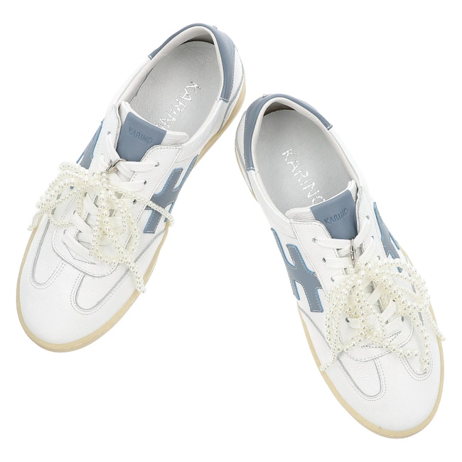 Tenisky KARINO - 5704/122-P Biały Niebieski Lico